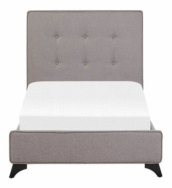 Egyszemélyes ágy 90 cm AMBRE (ágyráccsal) (szürke)