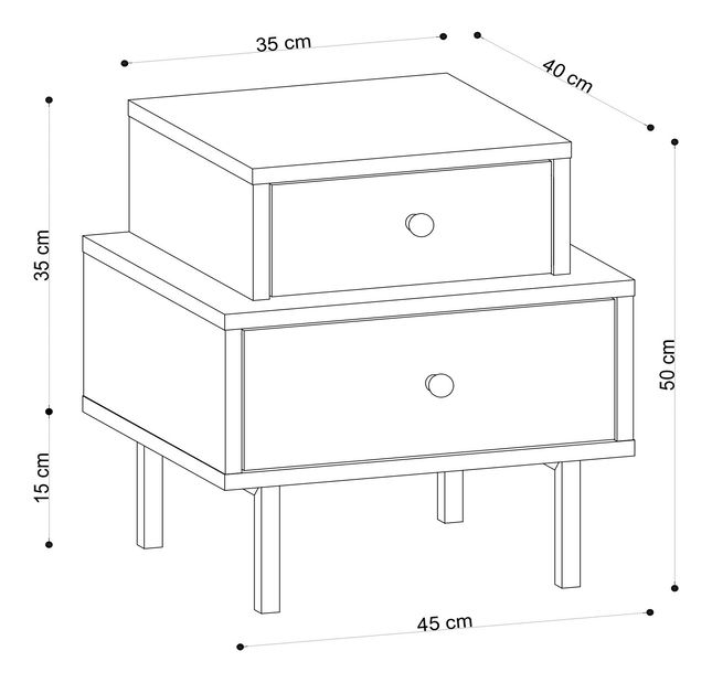 Nočný stolík Nadi