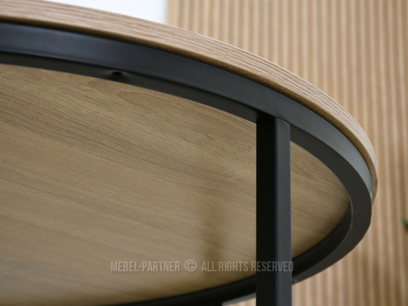 Stolić za kavu Klara (sonoma + crna)