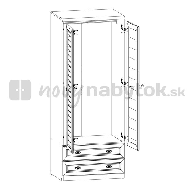 Šatníková skriňa BRW SEVILLA SEVILLA szafa 