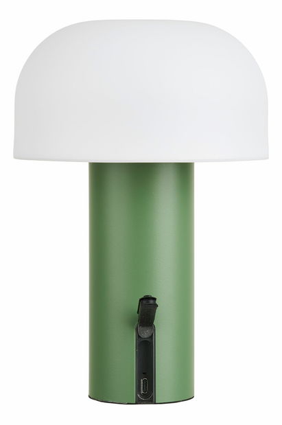 Vonkajšia LED lampa Snaloria (biela + zelená)
