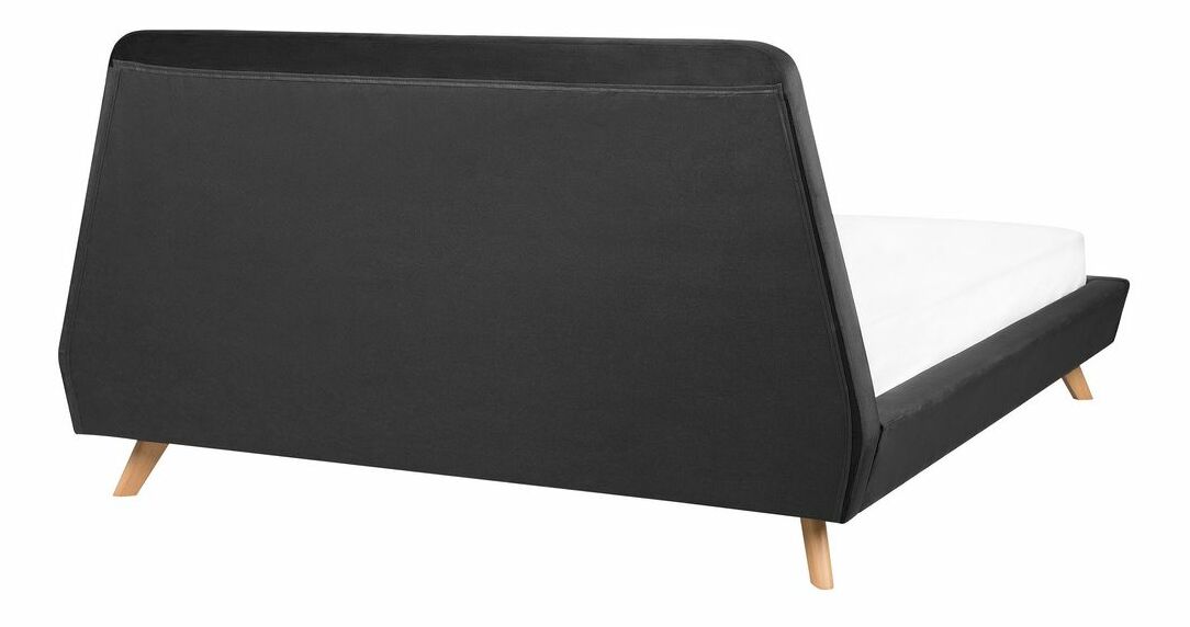 Pat matrimonial 180 cm VENITO (cu somieră) (negru)