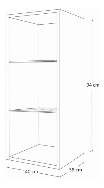 Mobilier living Benmore (alb + alb lucios)