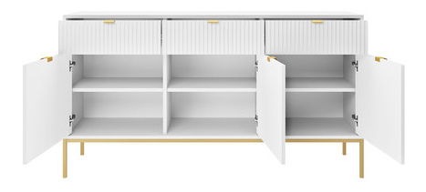 Komód Mijeno Gold MKSZ154 (fehér + arany) 