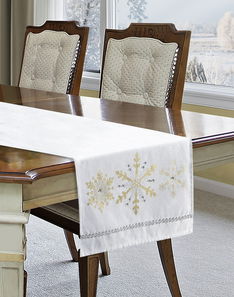 Asztalterítő 35X140 cm Frank (fehér) (1 db.)