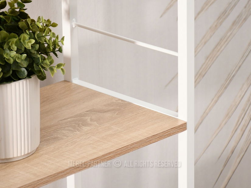 Regál Noel (sonoma + biela)