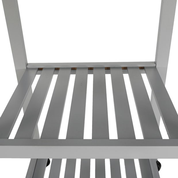 Cărucior servire Alba (gri + natural)