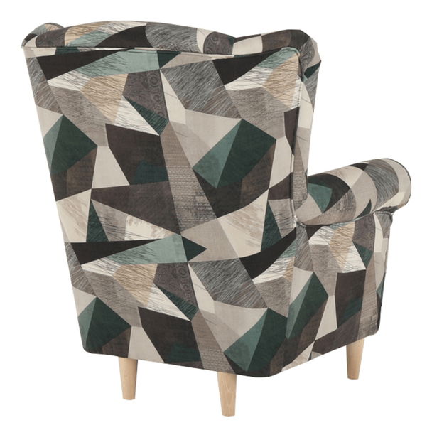 Fotel Charlie (Holm barnászöld minta)