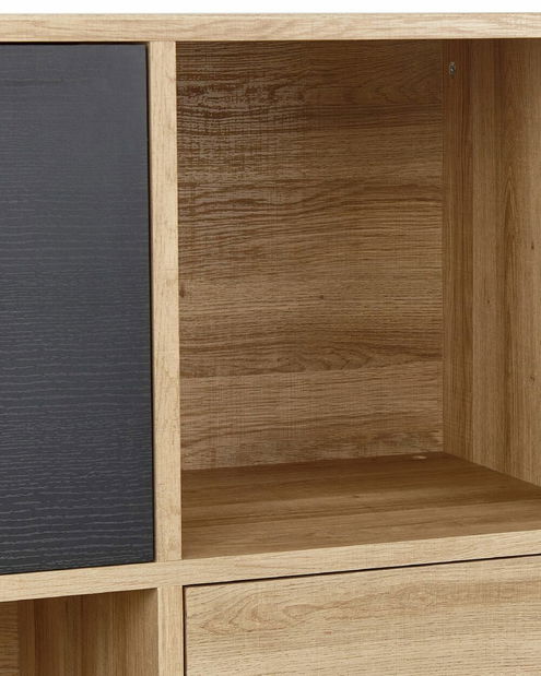 Regál Moiza (svetlé drevo)