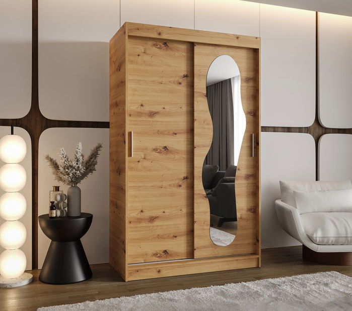 Ruhásszekrény 120 cm Ulta (artisan tölgy)