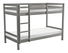 Detská poschodová posteľ 90 cm Invocato (sivá) (s roštom)
