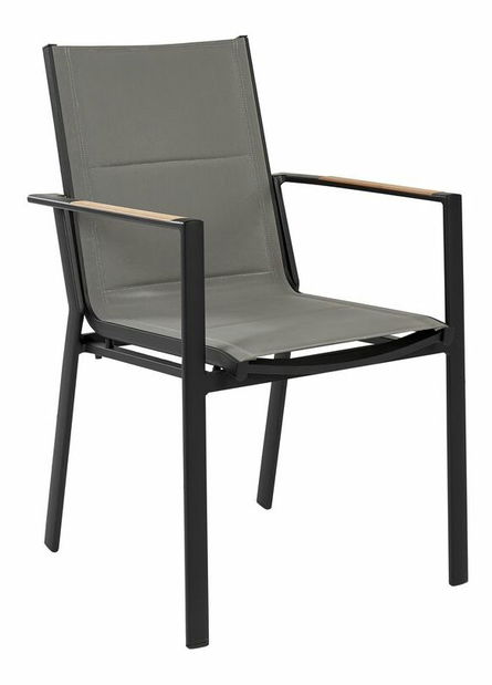 Set mobilier de grădină Olmza (Negru + gri)