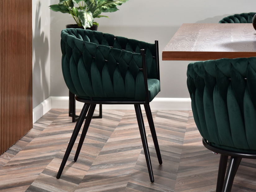 Jedálenská stolička Radio (zelená + čierna)