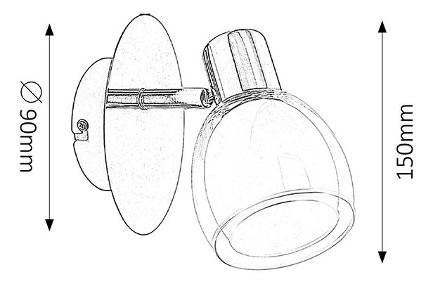 Bodové svietidlo Dave 6835 (chrómová)
