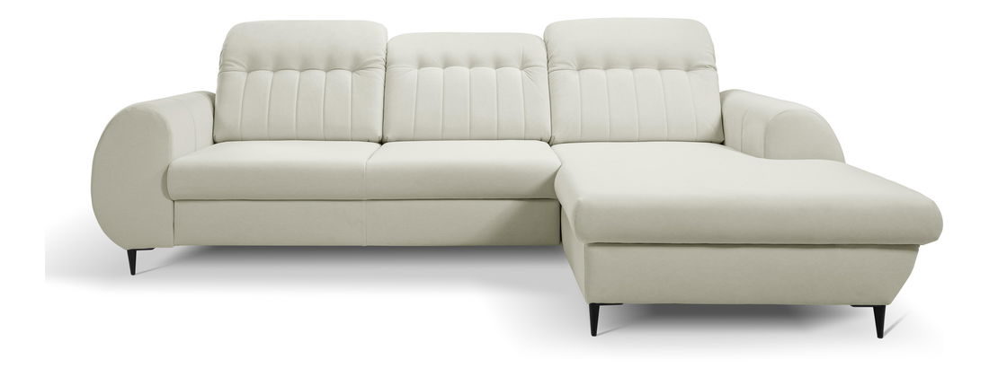 Rohová sedacia súprava Bionic (biela) (P)