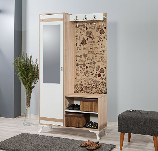 Mobilier hol Ivonne 731 (Stejar sonoma)