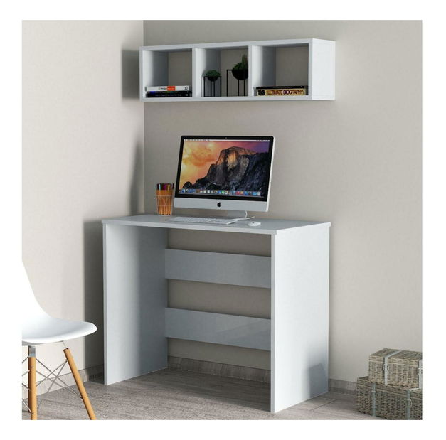 Set mobilier pentru birou Masape 2 (alb) 