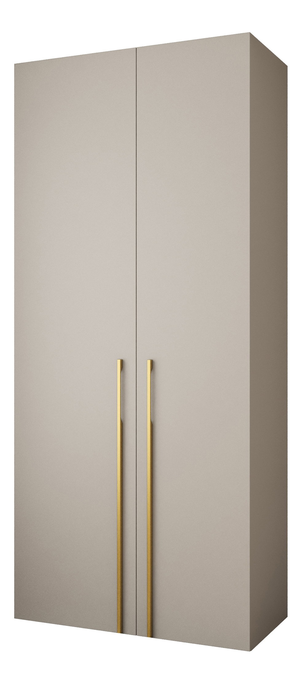 Dulap de haine 110 cm Carmela 40-3 (Cașmir + Auriu)