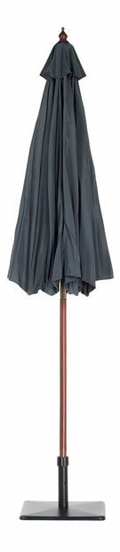 Umbrelă de grădină 270 cm TRATORIA II (lemn) (gri închis)
