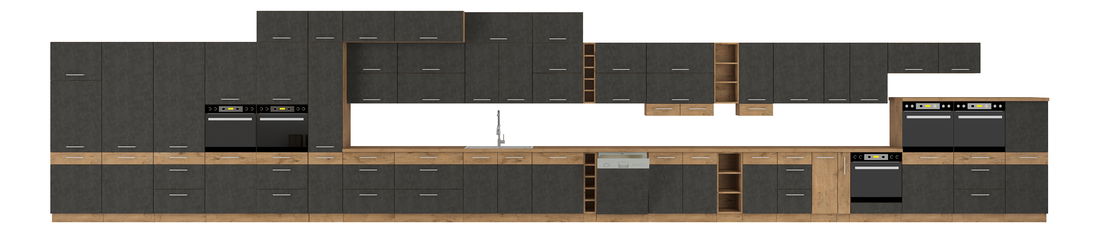 Dolná kuchynská skrinka Virion 60 D 3S BB (dub lancelot + sivá) *výpredaj