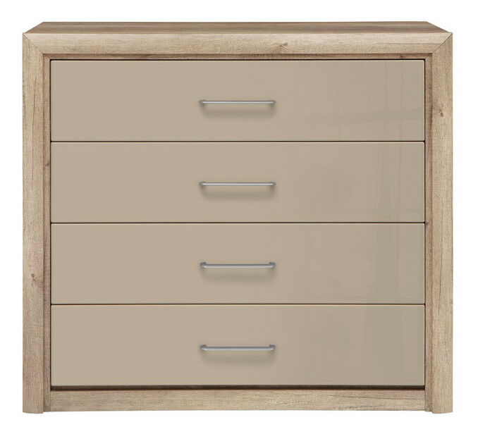 Komoda BRW Koen 2 KOM4S (dub canyon monument + sivopieskový lesk)