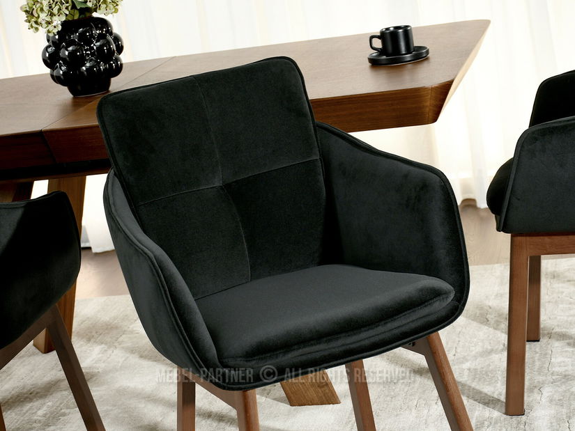 Jedálenská stolička Minimas (čierna)