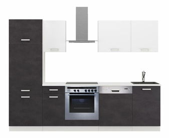 Kuchynská linka 270 cm Tonislav Matera Biela 270 (matera + biela)