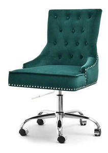 Stolička Sonia (zelená + chrómová)