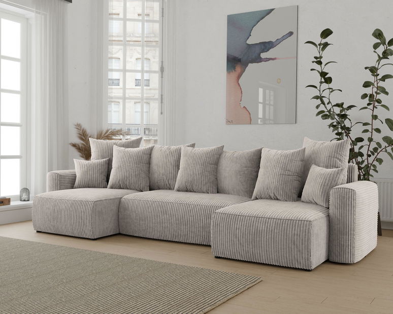 Sarokkanapé Denia U (világosbarna)