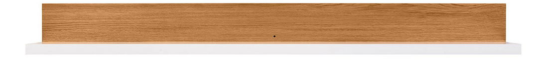 Polica Rovika POL/150 (bijeli sjaj + hrast prirodni)