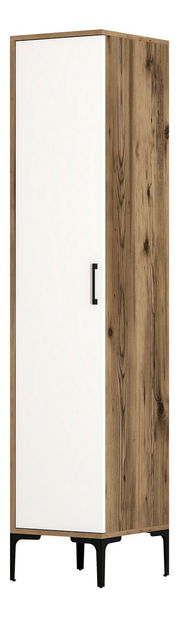 Ruhásszekrény Kiara S (dió + fehér)