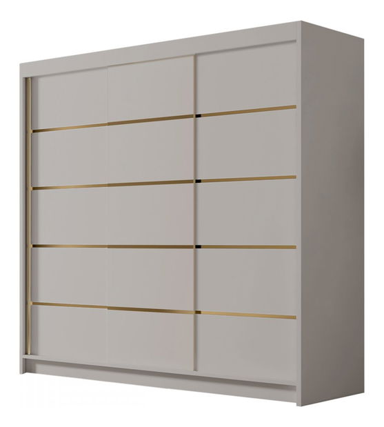 Dulap de haine cu uși culisante Fozzurt VII 200 (Cașmir + auriu) 