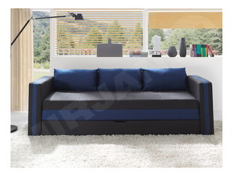 Canapea Vivienne  (albastru închis + negru)