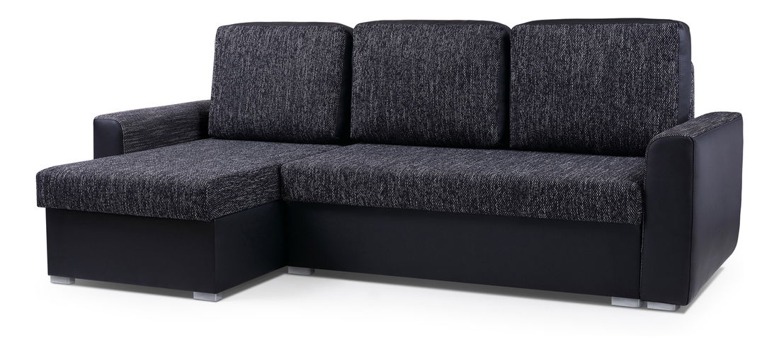 Colțar Primo (Gri închis + negru) (S)