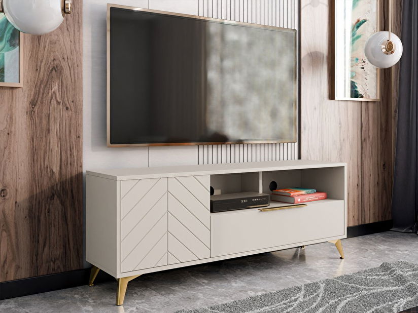 TV skrinka/stolík Semprum 1D1SZ (piesková béžová)