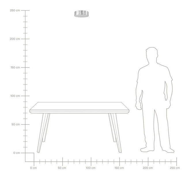 Függő lámpa Rainbow (ezüst)