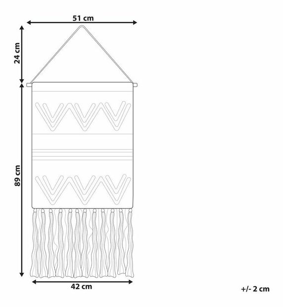 Nástenná dekorácia Forrest (čierna)