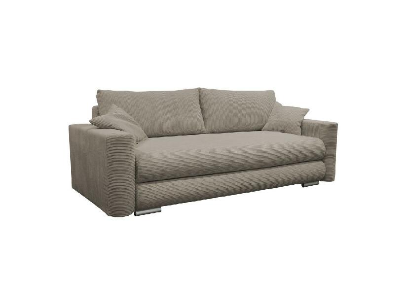 Széthúzható kanapé Roselon (szürkésbarna) (tárolóhellyel)