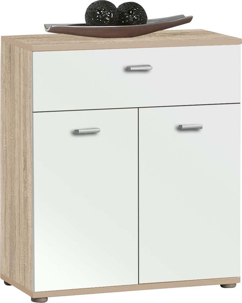 Komoda Roxi DXK 21 dub sonoma+biela