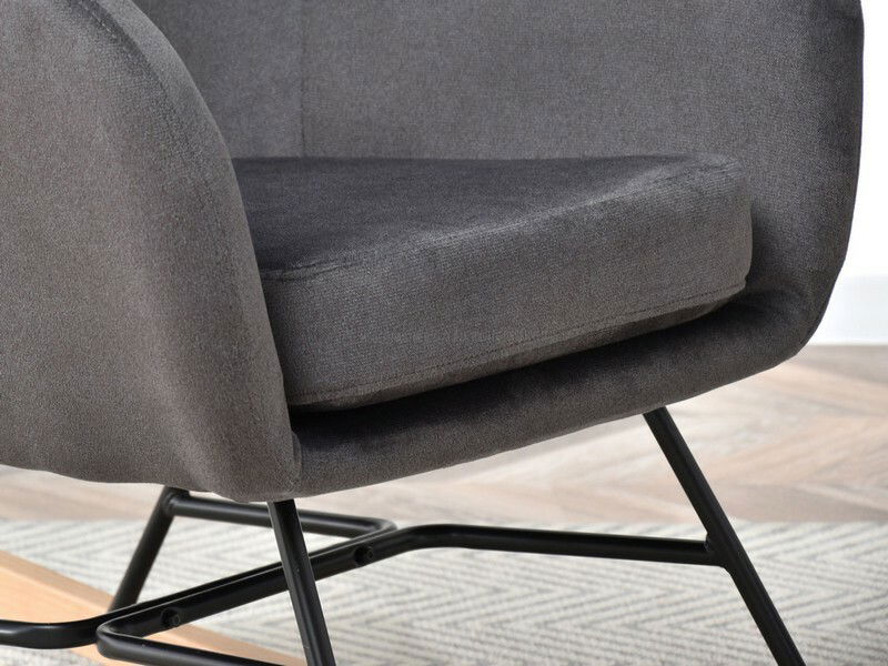 Kreslo Nesia (grafit + buk biely)