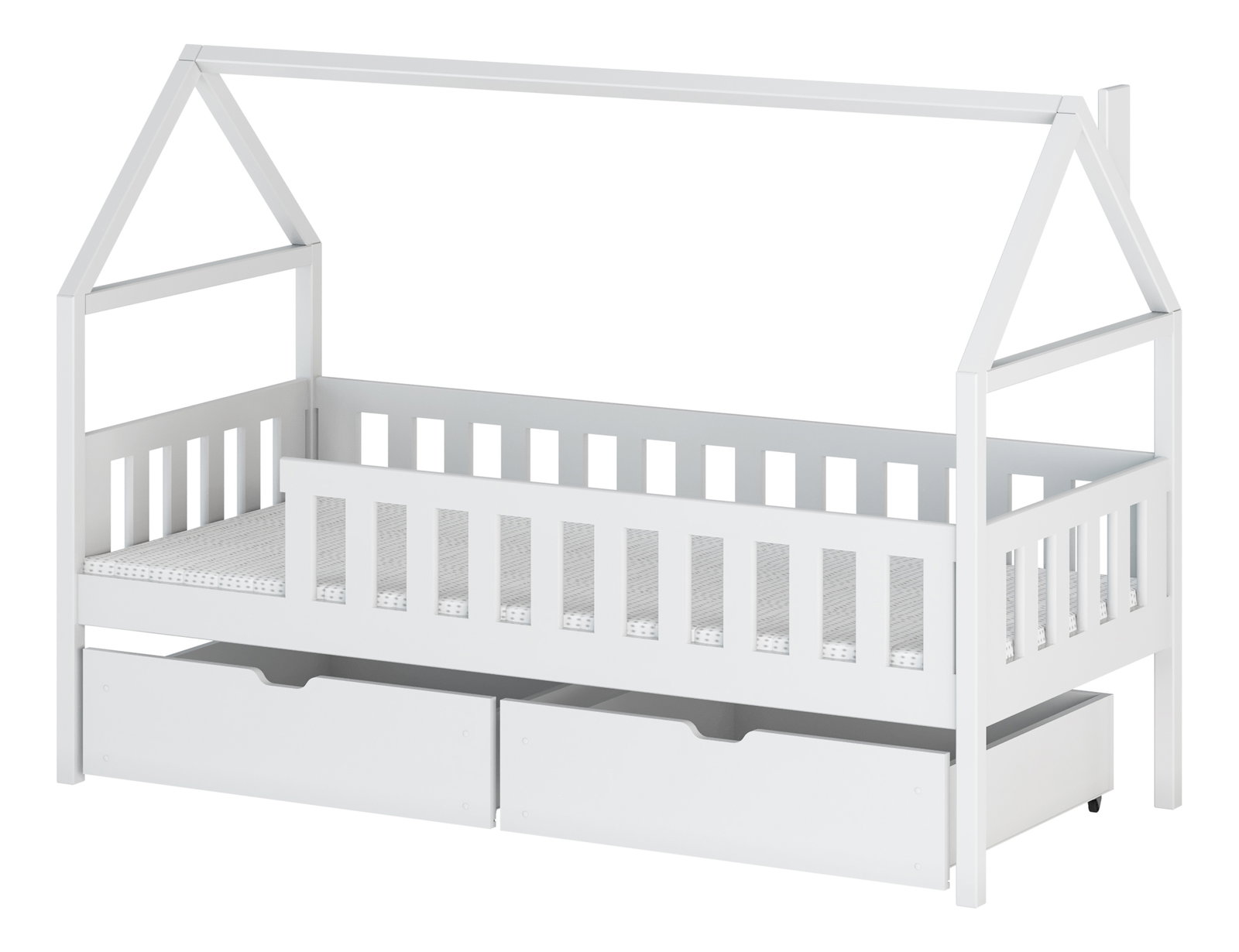 Detská posteľ 90 x 190 Donnira (s roštom) (biela)