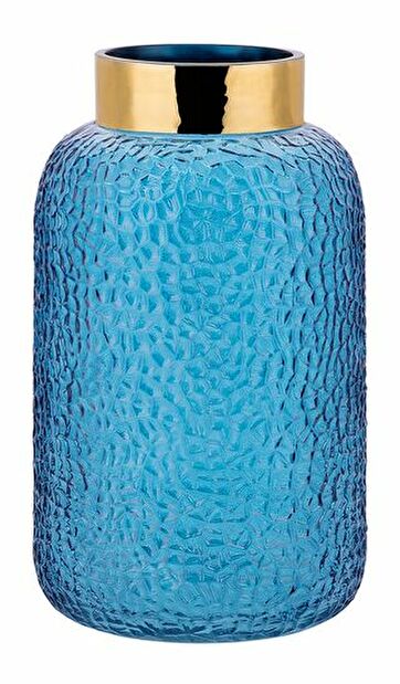 Váza TRABZON (27 cm) (látka) (modrá)