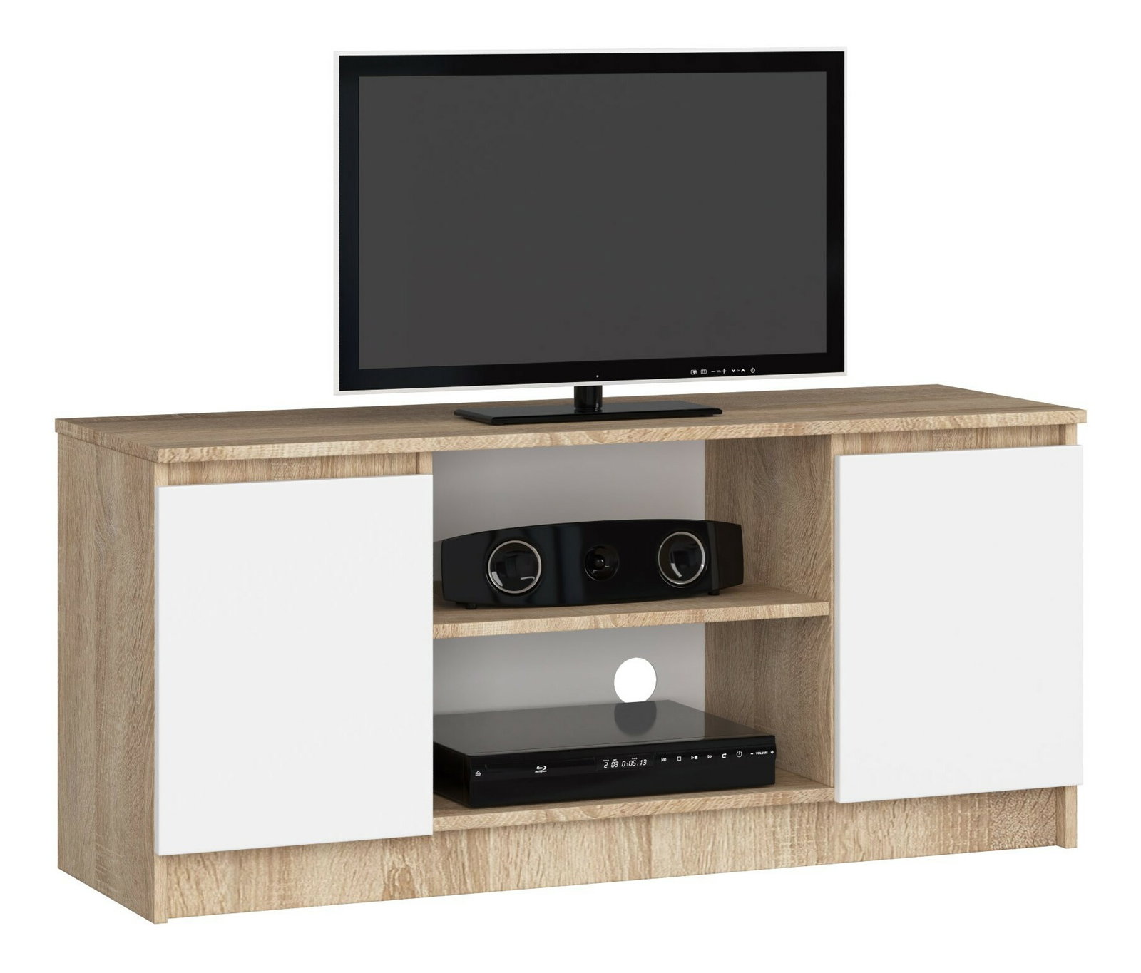 TV stolík Darian (dub sonoma + biela)