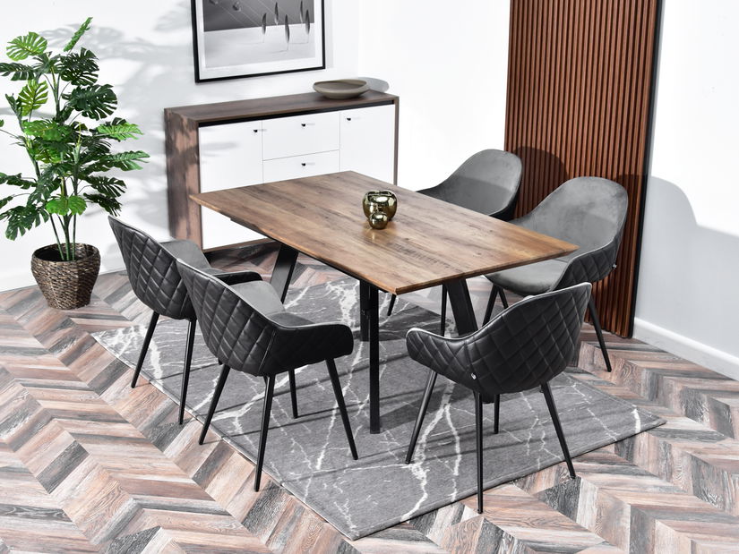 Stolička Rupert (sivá + čierna)