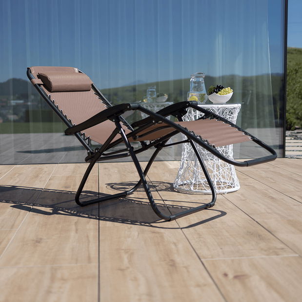 Vrtna podesiva fotelja Gerry (smeđa)