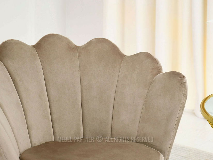 Fotoliu relax Laziam (bej + auriu)