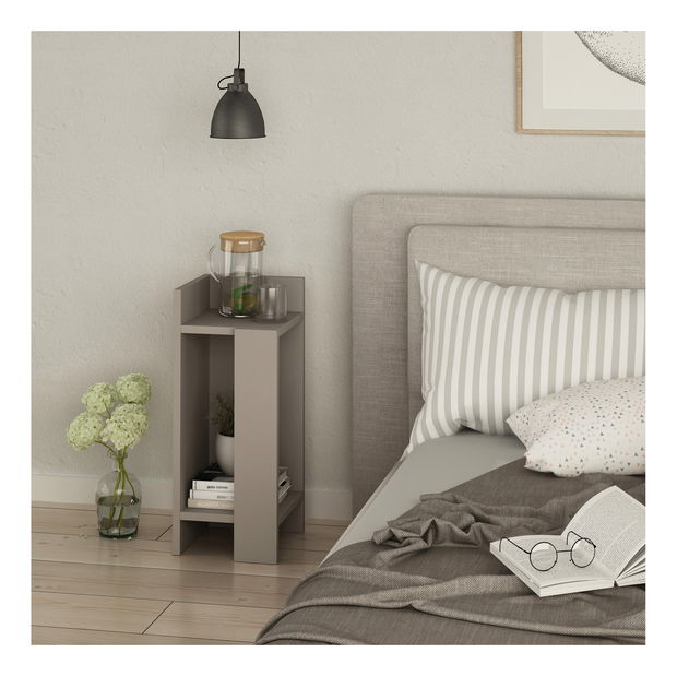 Noćni stolić Emre (svijetla moka) (L)