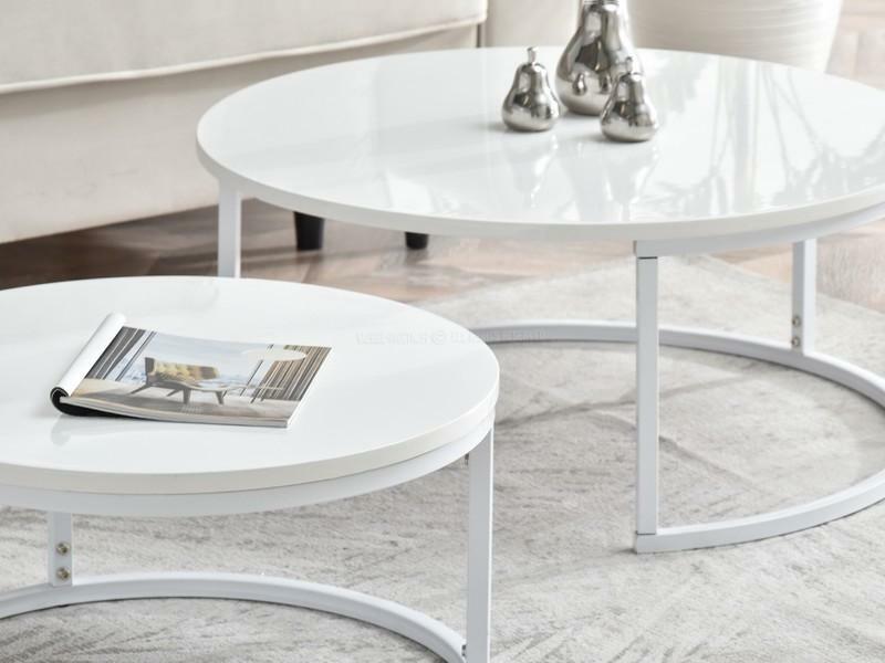 Măsuță de cafea Kolja Zest Xl (alb)