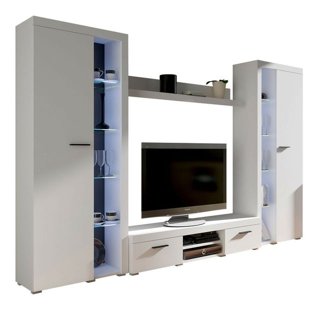 Mobilier living Rokara XL (stejar sonoma) (iluminat LED Alb)