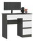 PC stolík Benicio II (grafit + biela) (P)